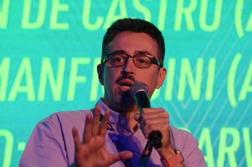 O ministro da Cultura, Sérgio Sá Leitão,  fala no lançamento da nova Política Nacional de Games, que vai disponibilizar um investimento recorde na produção e comercialização de jogos eletrônicos.