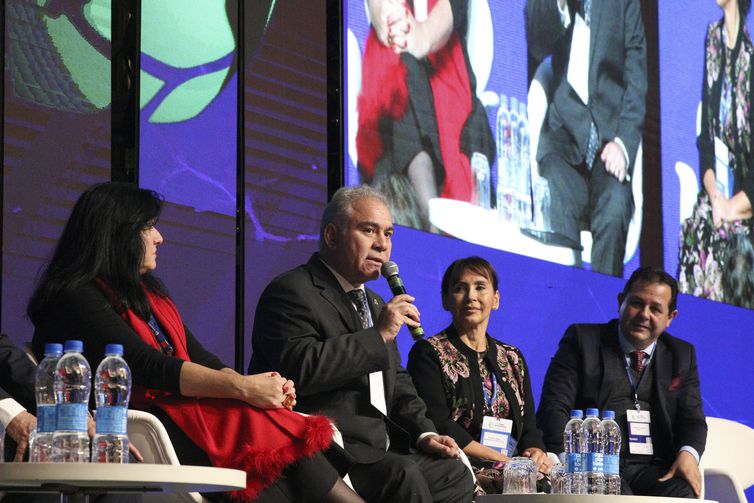 O ministro da Saúde, Marcelo Queiroga, participa da abertura do Global Stroke Alliance 2022 no Sheraton World Trade Center São Paulo.