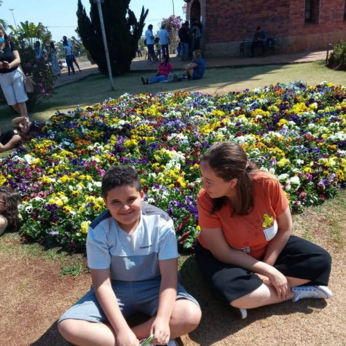 Jaciara e seu filho Davi