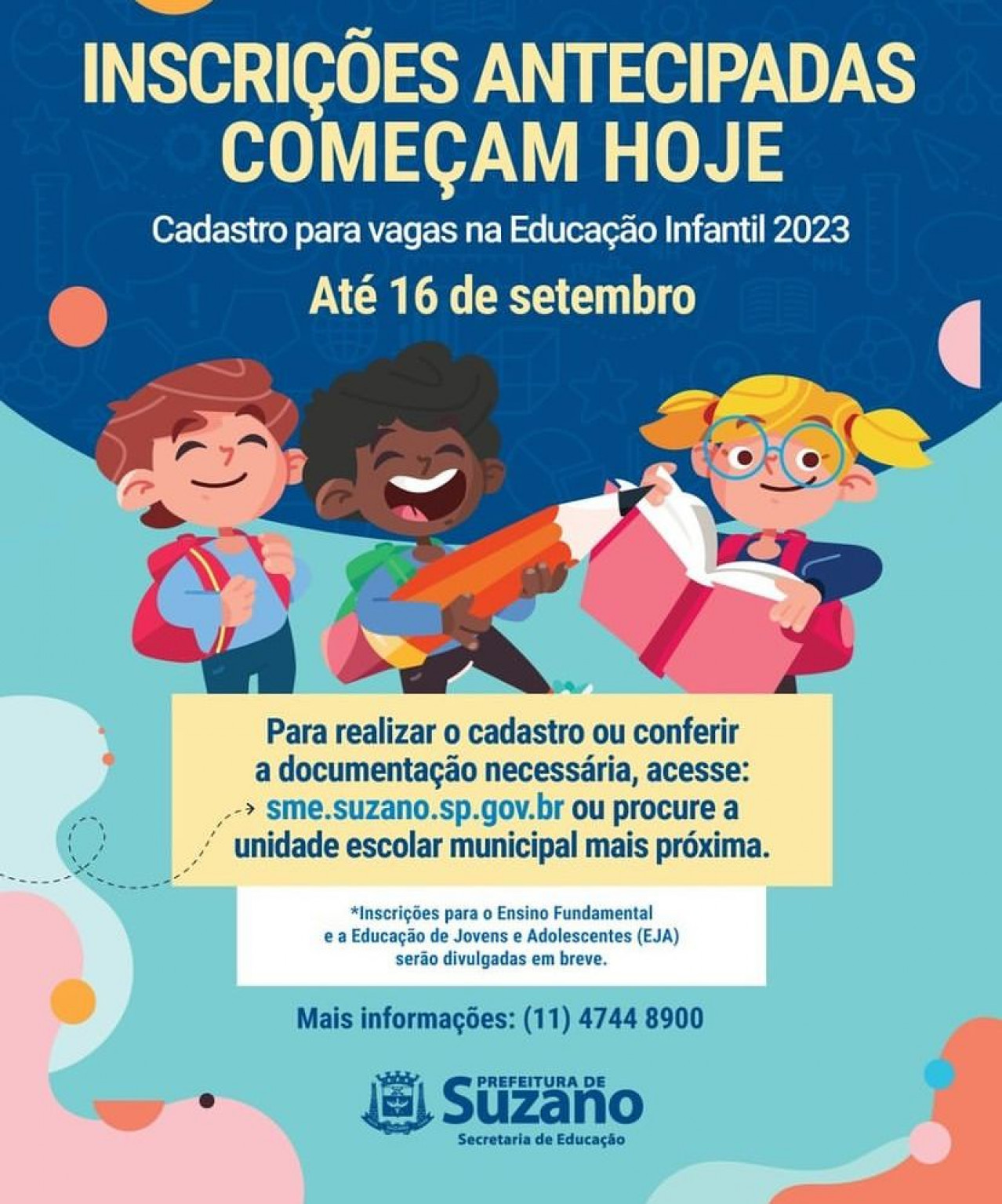Apuração da demanda em creches de Suzano começou nesta semana