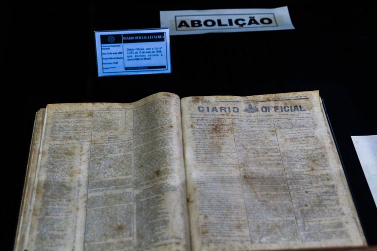 Diário Oficial Abolição da escravatura